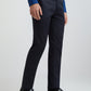 Men Black Super Slim Fit Solid Cotton Trouser