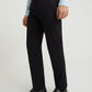 Men Black Super Slim Fit Solid Cotton Blend Trouser