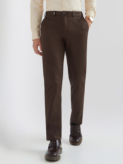 Men Regular Fit Black Chinos