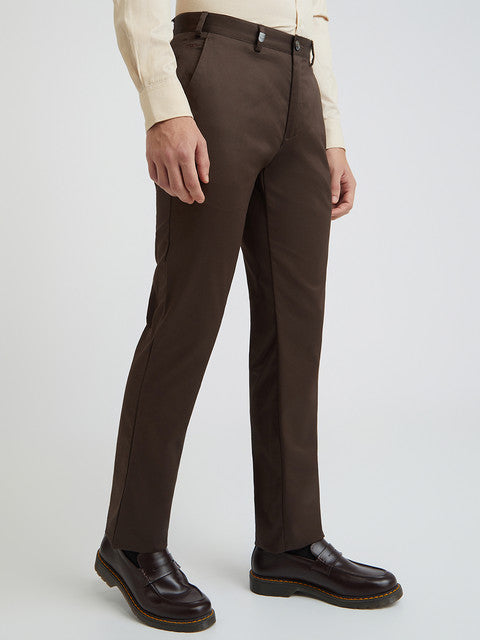 Men Regular Fit Black Chinos