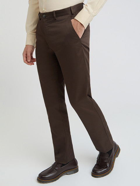 Men Regular Fit Black Chinos