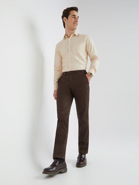 Men Regular Fit Black Chinos