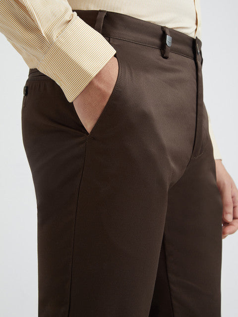 Men Regular Fit Black Chinos