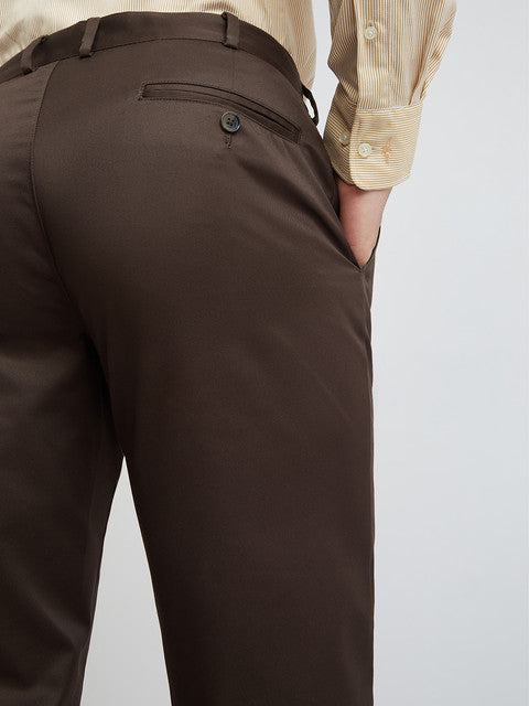 Men Regular Fit Black Chinos