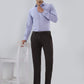 Park Avenue Men Brown Slim Fit Structure Trouser