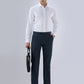 Park Avenue Men Blue Slim Fit Structure Trouser