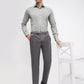 Park Avenue Men Grey Slim Fit Structure Trouser
