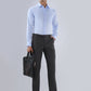 Park Avenue Men Grey Slim Fit Checks Trouser