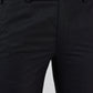 Park Avenue Men Black Slim Fit Structure Trouser