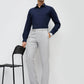 Park Avenue Men Grey Slim Fit Solid Trouser