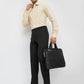 Park Avenue Men Black Slim Fit Structure Trouser