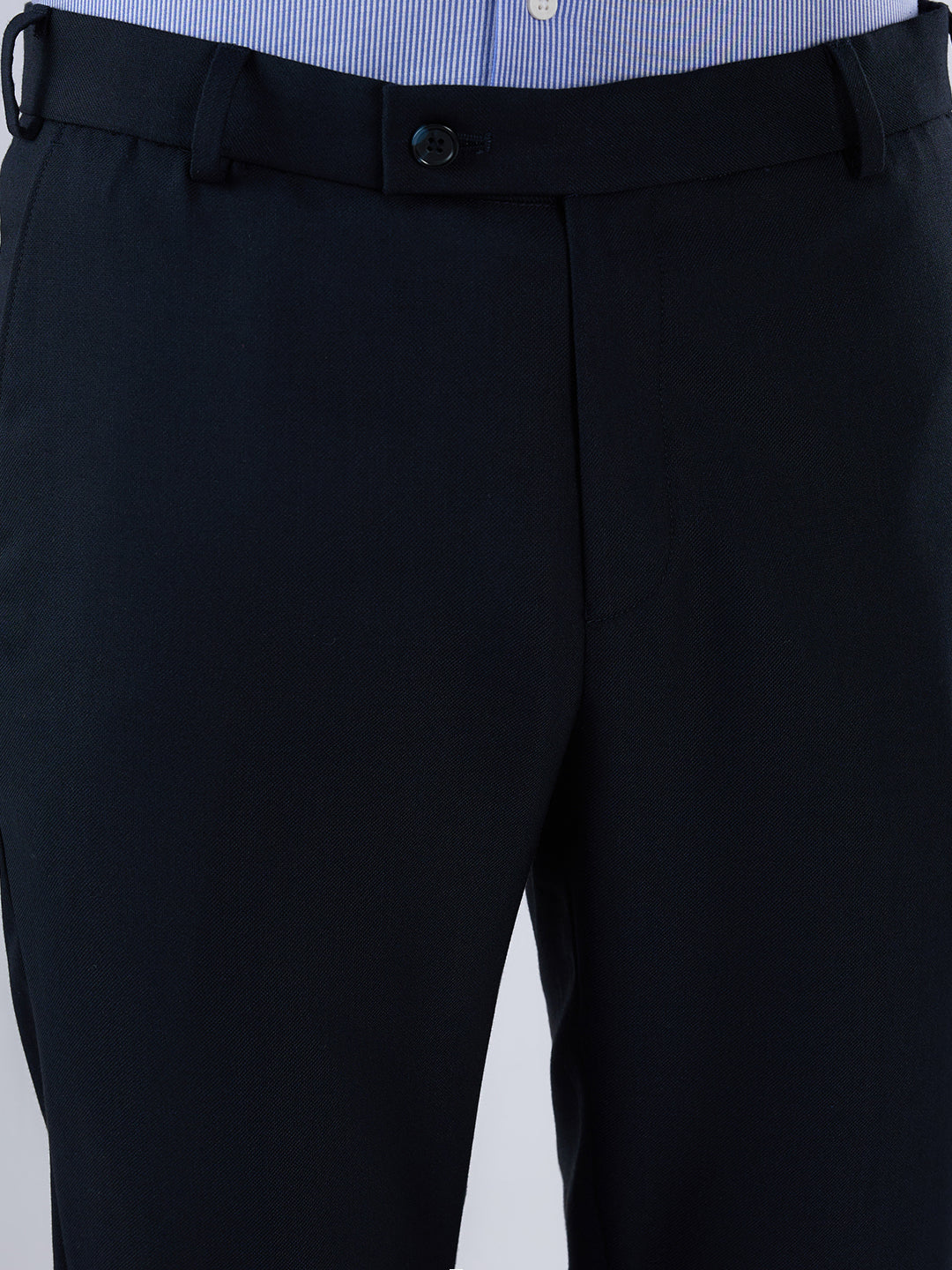 Park Avenue Men Blue Slim Fit Solid Trouser