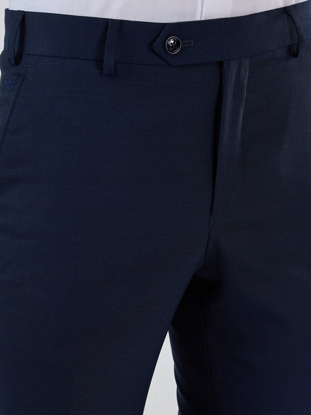 Park Avenue Men Blue Slim Fit Solid Trouser
