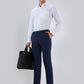 Park Avenue Men Blue Slim Fit Solid Trouser