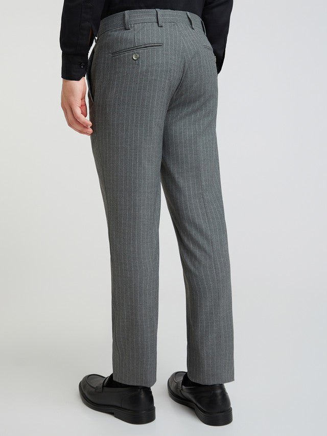 Men Super Slim Fit Brown Trouser