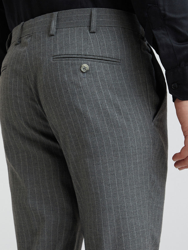 Men Super Slim Fit Brown Trouser