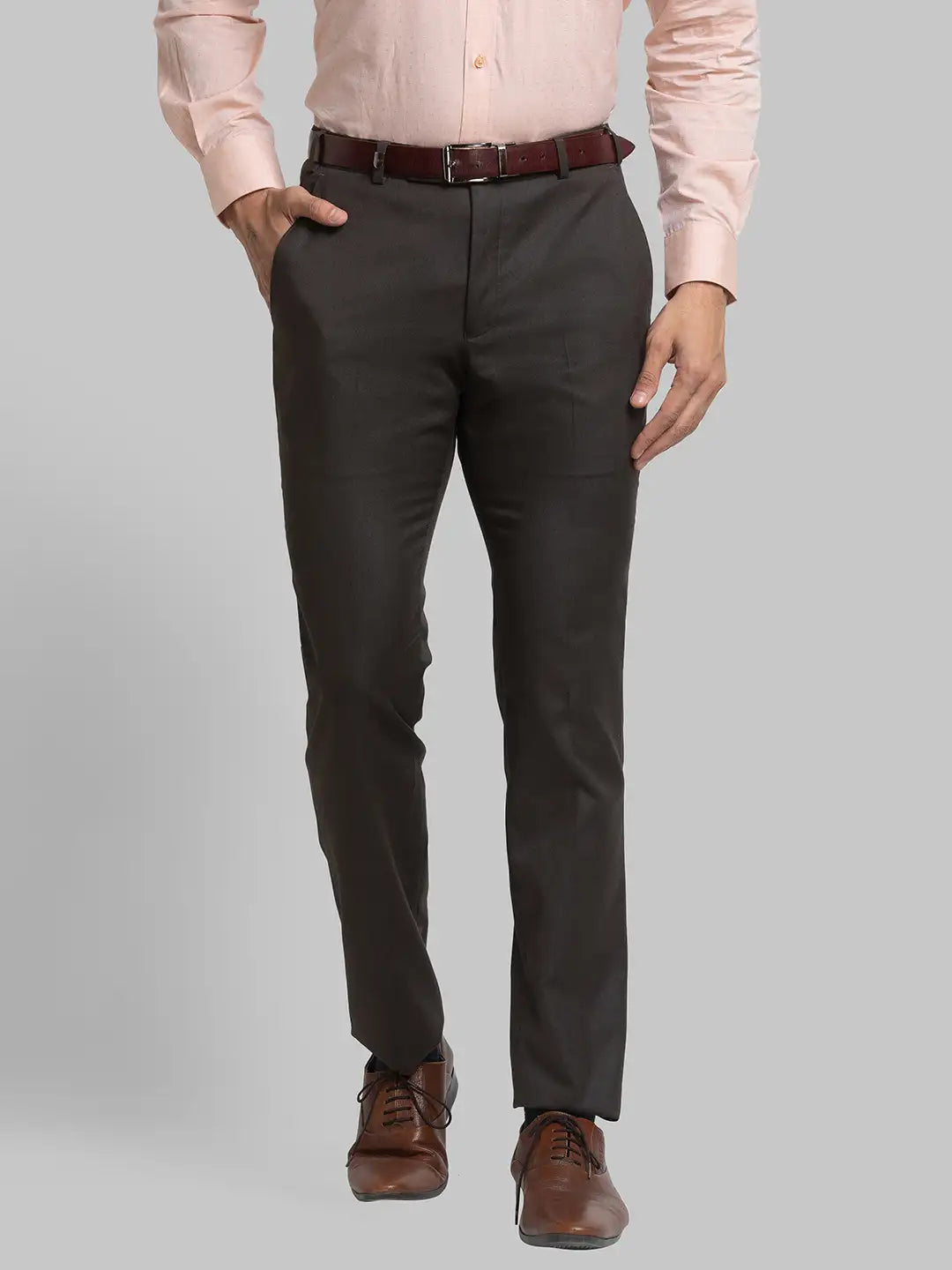 Men Super Slim Fit Light Cream Chinos & Trouser