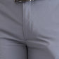 Park Avenue Grey Solid Super Slim Fit Terylene Trouser