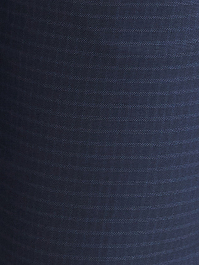 Park Avenue Blue Checks Super Slim Fit Polyester Blend Trouser