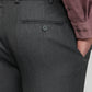 Park Avenue Men Grey Slim Fit Stripe Trouser