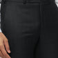 Park Avenue Men Grey Slim Fit Checks Trouser