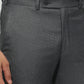 Park Avenue Men Grey Slim Fit Checks Trouser