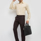 Park Avenue Men Brown Slim Fit Checks Trouser