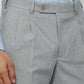 Park Avenue Men Grey Solid Trouser