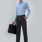 Park Avenue Men Grey Solid Trouser
