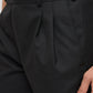 Park Avenue Men Black Solid Trouser