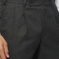 Park Avenue Men Grey Solid Trouser
