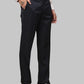 Park Avenue Men Fancy Blue Solid Regular Fit Trouser