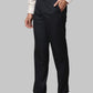 Park Avenue Men Fancy Blue Solid Regular Fit Trouser