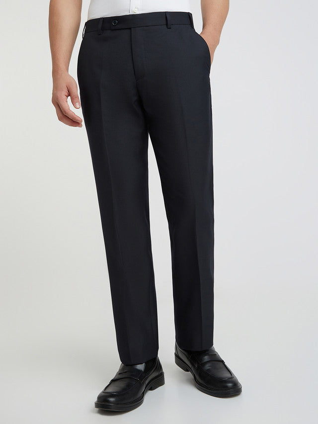 Men Smart Fit Black Trouser