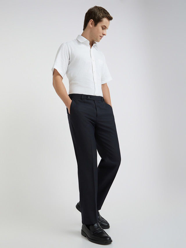 Men Smart Fit Black Trouser