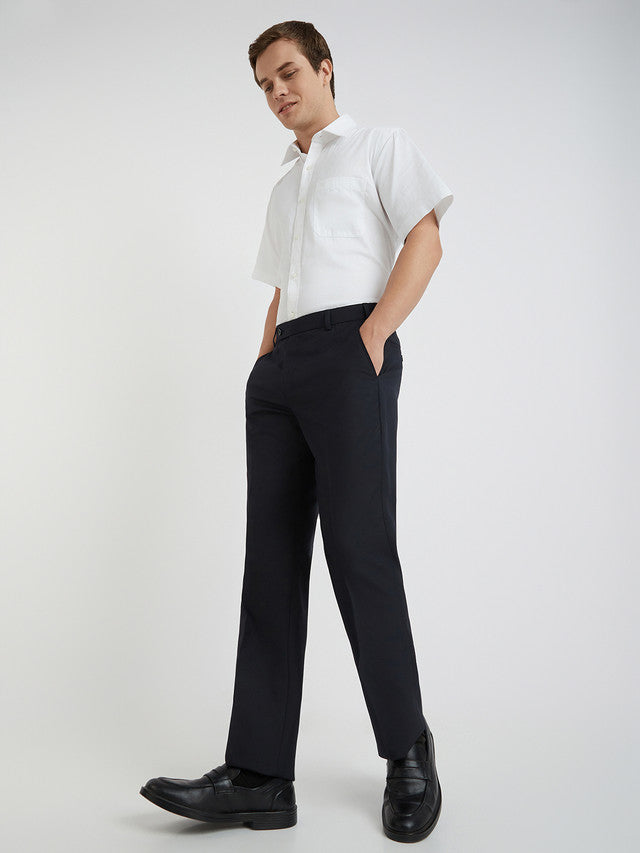 Men Smart Fit Black Trouser