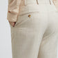 Park Avenue Beige Checks Smart Fit Polyester Blend Trouser