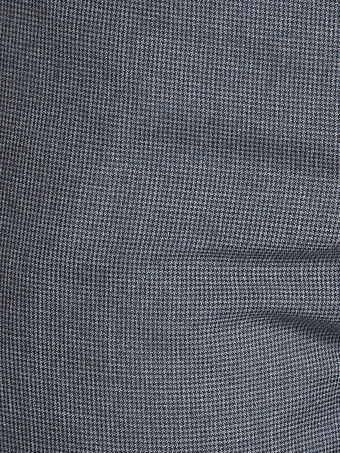 Park Avenue Men Grey Houndstooth Smart Fit Polyester Blend Trouser