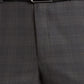 Park Avenue Brown Checks Smart Fit Polyester Blend Trouser