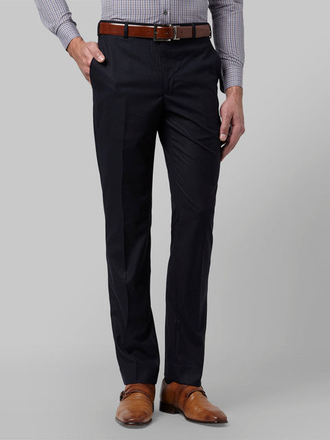 Park Avenue Men Blue Smart Fit Structured Trouser – MyRaymond