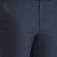 Park Avenue Blue Solid Smart Fit Polyester Blend Trouser