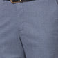 Park Avenue Blue Solid Smart Fit Polyester Blend Trouser