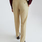 Park Avenue Beige Stripe Smart Fit Polyester Blend Trouser