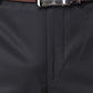 Park Avenue Men Black Self Design Regular Fit Trouser