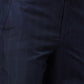 Park Avenue Men Blue Smart Fit Checks Trouser
