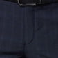 Park Avenue Men Blue Smart Fit Checks Trouser