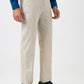 Park Avenue Men Blue Structure Smart Fit Polyester Blend Trousers
