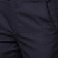 Park Avenue Men Blue Structure Smart Fit Polyester Blend Trousers