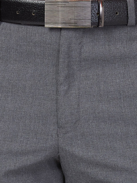 Park Avenue Men Grey Regular Fit Solid Trouser