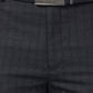 Park Avenue Men Black Regular Fit Checks Trouser